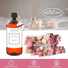 pajoma pajoma? Raumduft Nachfllflasche 1000 ml, Rosenblten | Nachfller fr Lufterfrischer | intensiver und hochwertiger Duft in Premium Qualit?t