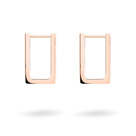 Liebeskind Berlin Creole Earrings Stainless Steel 2.2 cm with Zirconia Stones, Stainless Steel, Cubic Zirconia