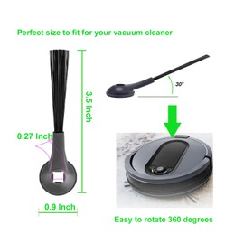 Generic 10 Pack Side Brushes, Replacement Parts for Shark IQ Robot R101AE (RV1001AE),RV1100,RV1101,RV2011DRUS, RV912S,R100, Shark AI AV2501S,AV2501AE,RV2502AE Robotic., Gray