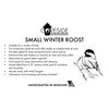 Small Winter Roost Bird House – Cold Weather Shelter with