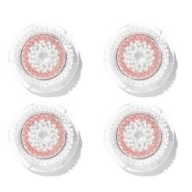Clarisonic Radiance Repuesto De Cabezal De Cepillo De Limpieza Facial Compatible Con Mia 1, Mia 2, Mia Fit, Alpha Fit, Smart Profile Uplift Y Alpha Fit X, 4 Unidades