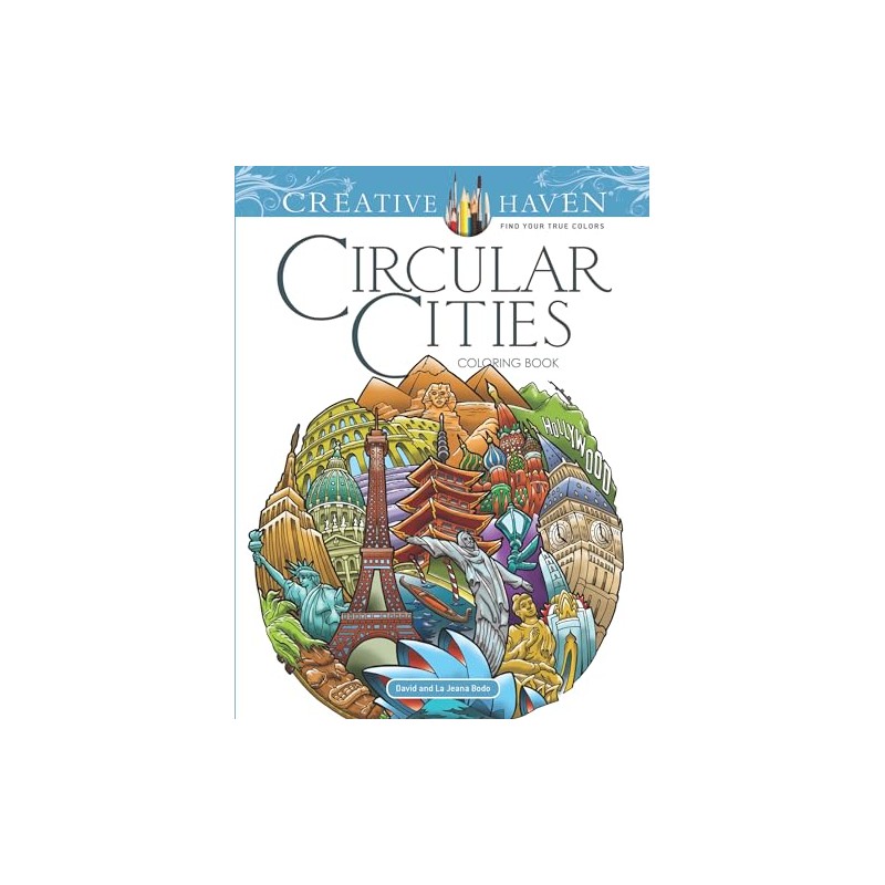 Creative Haven Circular Cities Coloring Book
