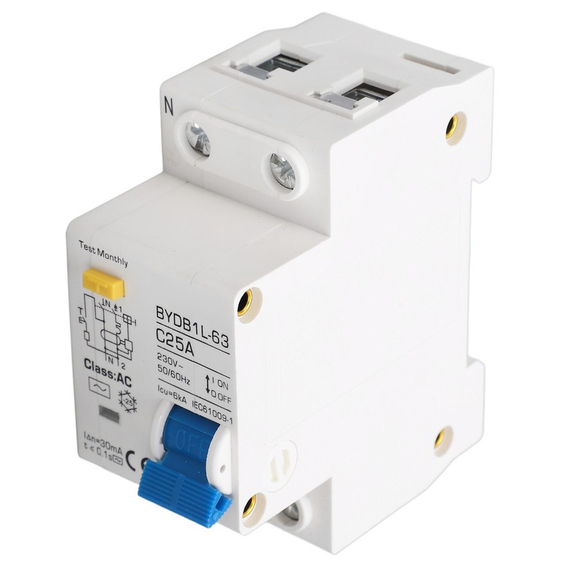 Circuit Breaker Leakage Protection Pa66 Sensitive Response 1P+N Circuit Breaker