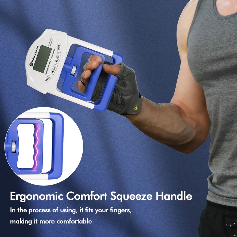 Grip Strength Tester - Hand Grip Dynamometer - Handheld Digital