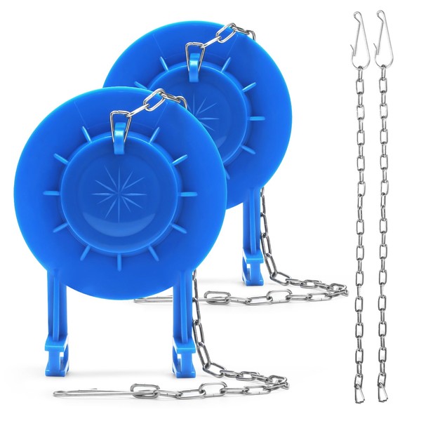 Weslymoo 2 Pack Toilet Flapper Replacement Kit，2 Inch Flapper for