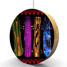 Cool Skateboards Hardwood Oak Fan/Light Pull