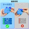 For Tamagotchi Paradise 専用 2点セット全面保護 高硬度PCハードケース+可愛いキャラ耳カバー 耐衝撃 防塵 キズ防止 透浅ブルー&青耳透明