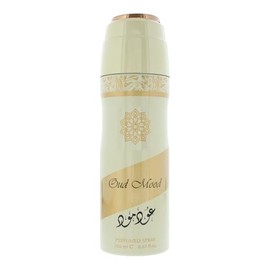 Lattafa Oud Mood Perfumed Deodorant Spray, 6.67 Ounce (Unisex)