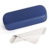 RayLove Glasses Case Hard Shell Eyeglass Case with Cleaning Cloth,