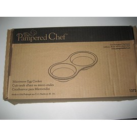 The Pampered Chef Microwave Stoneware Egg Cooker