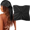 AWAYTR 35" Large Square Satin Head Scarf - Silk Hair