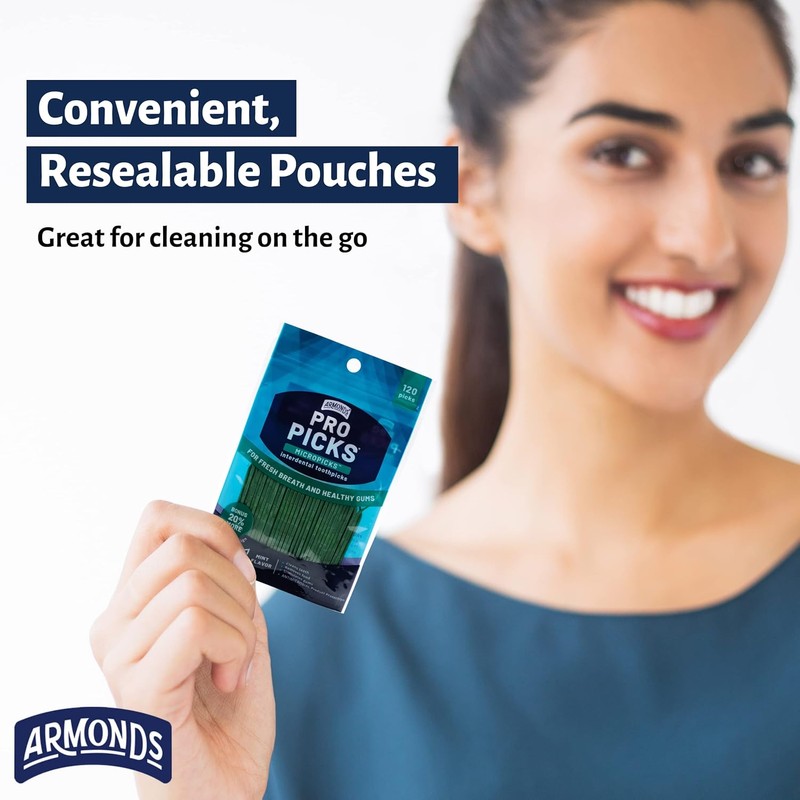 ProPicks MicroPick Dental Picks for Teeth Cleaning with Zinc Oxide