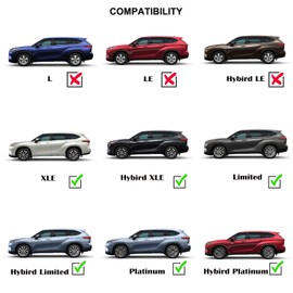 Snailfly Silver Cross Bars Roof Racks Fit for 2020-2025 Toyota Highlander XLE XSE Limited Platinum (Models with Side Rails)