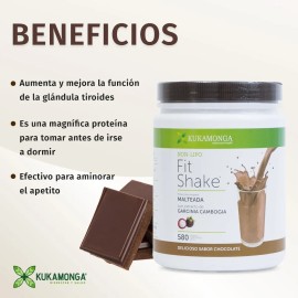 Non Lipo Fit Shake - 580g, Sabor Chocolate: Malteada para Bajar de Peso, Ayuda a Controlar el Apetito y Acelerar el Metabolismo, Usar 30g por Día como Sustituto de Desayuno o Cena, Dura 19 Días |