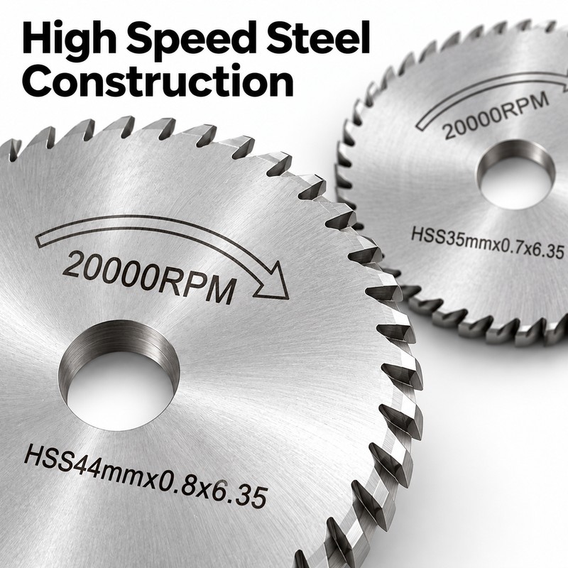 6Pcs HSS Circular Saw Blade Set – Rotary Tool Cutting