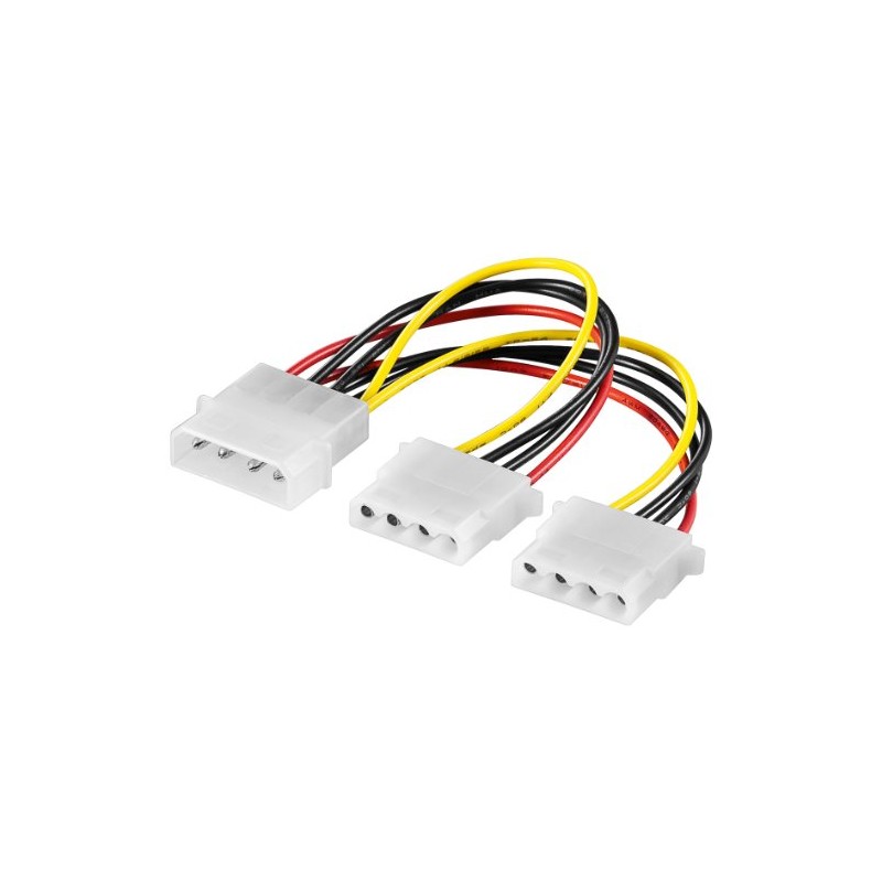 Set of Internal Y Cable 5.25 Male to 2x Socket