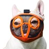 Bozal corto hocico para perro, malla transpirable ajustable para morder,