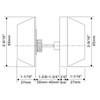 Gobrico 5 Keyed Alike Double Cylinder Deadbolts with Same Key