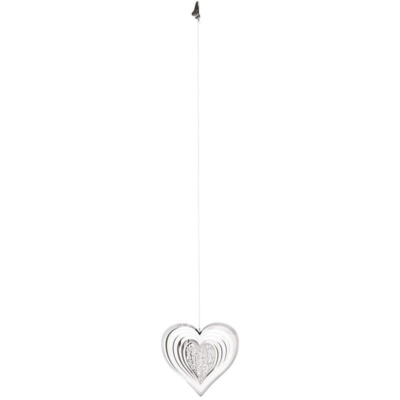 Woodstock Chimes Rainbow Makers Shimmers Suncatcher, Heart