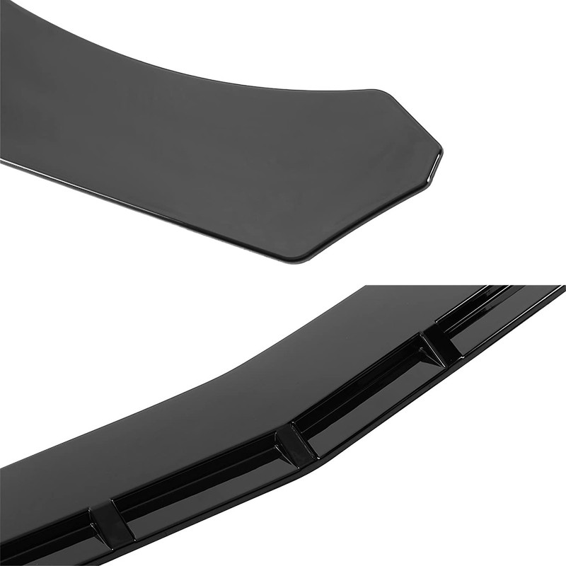 Spec-D Tuning Universal Glossy Black PP Front Bumper Lip Spoiler