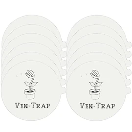 12 Pack - Flea Trap Refill Disc – Fits Victor, bugMD, Aspect and Other Flea Dome Traps - Replacement Sticky Glue Pads – Bugs, Fleas, Flies, Mosquitos