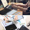 Skyygemm Ring Ledger Binder with 200 Pcs 5"x8.5" Ledger Sheets