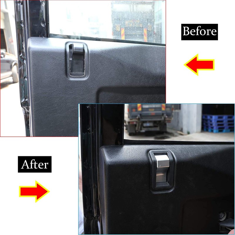 CHEYA Aluminum Alloy Car Interior Door Handle Decoration Cover For