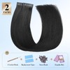 Micro Ring PU Hair Extensions Remy Human Hair Extension Natural