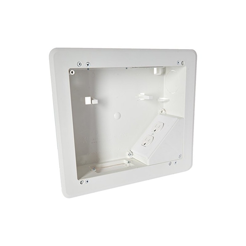 Arlington Industries TVB810 2477659 4-Gang Recessed Tv Box for Power