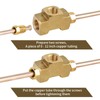 MuRealy 3/16" Brake Line Tee Fitting Kit (4PCS) - Brass