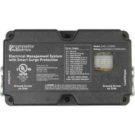 Progressive Industries 50 Amp Heavy Duty RV Surge Protector EMS — Surge Protection w/Integrated Display and Fault Detection — EMS-LCHW50