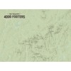 New Hampshire 4000 Footers Map 18x24 Poster (Sage)