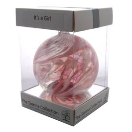 Baby Girl Gift Friendship Ball, 10cm, Pink, gift boxed with ribbon and gift tag