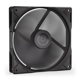 ENDORFY Stratus 140 PWM PC Fan 140 mm, Quiet PWM Fan, FDB Bearing, Fan Stop, 1200 RPM, Housing and Radiator Cooling, Black