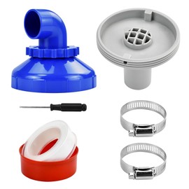 UHETLET Pool Einlaufdüse 360° Drehbar Pool Düse Set 32mm Pool Auslassdüse Einströmdüse für Stahlwandpool Rücklaufdüse Ersatzteil Einlaufdüse Pool Pooldüsenset Pooldüsen für Intex Bestway Swimmingpool