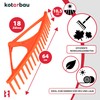 KOTARBAU® Leaf Rake Plastic without Handle 18 Prongs L: 64