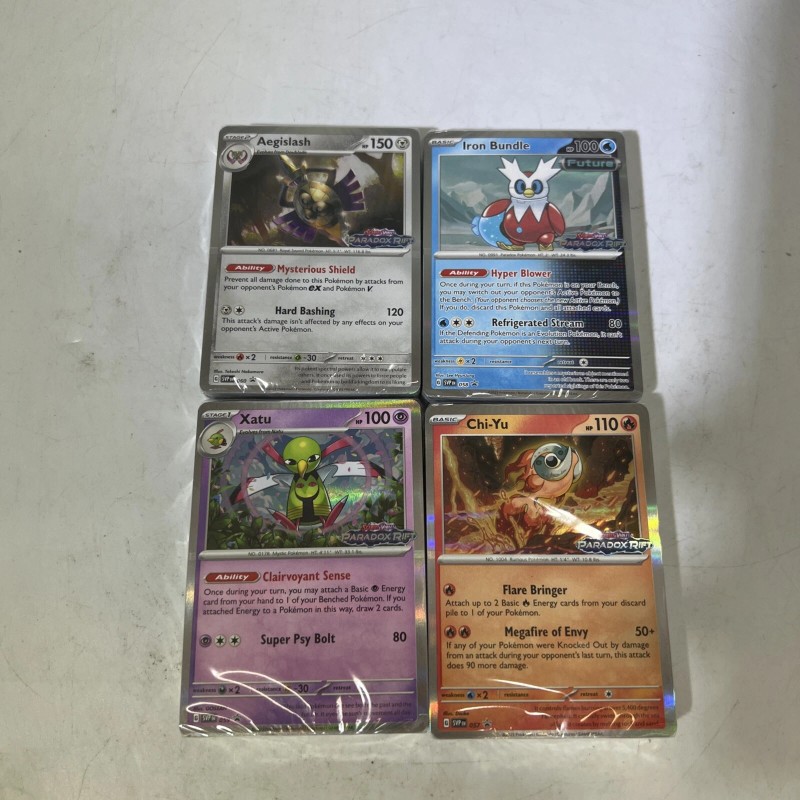 Pokémon Paradox Rift Pre-Release Decks All 4 Promo Sealed Build