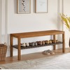 Ball & Cast Entryway Storage Bench Wood Frame Shoe Bench