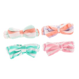 Minkissy Fashion Headbands for Women Elastic Bowknot Face Mask Makeup Curly Hair Accessory