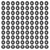 PATIKIL M3 Nylon Flat Washers, 120 Pcs 3mm ID 8mm