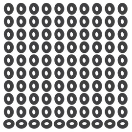PATIKIL M3 Nylon Flat Washers, 120 Pcs 3mm ID 8mm OD 1mm Thick Plastic Sealing Flat Round Washer Spacer Gaskets Replacement for Plumbing Faucet Hose Fastener Bolt, Black