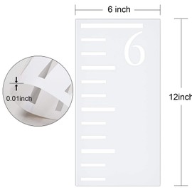 AIR SIX 7 Feet Growth Chart Stencil, Kids Height Growth Chart Reusable Ruler Template Painting on Wood, Measuring Kids Height Wall Decor, Rustic Decor for Farmhouse, 7 Pieces