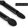 10Pcs Black Double-sided Sponge Eyeshadow Brush Mini Stick Brushes Travel