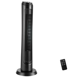 ARLIME Tower Fan, 40 Inch Oscillating Fan with Remote Control, 3 Speed & 4 Mode, Bladeless Design, 15H Timer, Quiet Cooling Fan for Bedroom, Living Room, Home Office