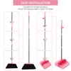 XXFLOWER Broom and Dustpan Set, Dustpans with Broom Combo for