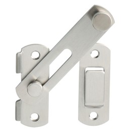 Alise 4 inch Heavy Duty Flip Latch Gate Latches, Safety Door Lock for Barn Wood Fence Sliding French Doors,SUS304 Stainless Steel Gate Hardware. MS9500-LS Brushed Nickel