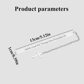 Christian Bookmark with Cross Charm, 1 Count Bible Verse Bookmark, Inspirational Gift Bookmark, Religious Gift for Women, Men, Teenager Boys & Girls