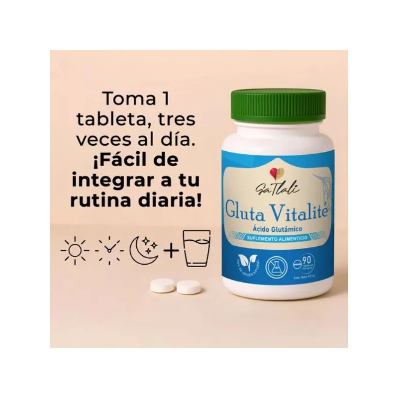 cido Glutmico Gluta Vitalit Ga Tlali 90 Cpsulas Apoyo a