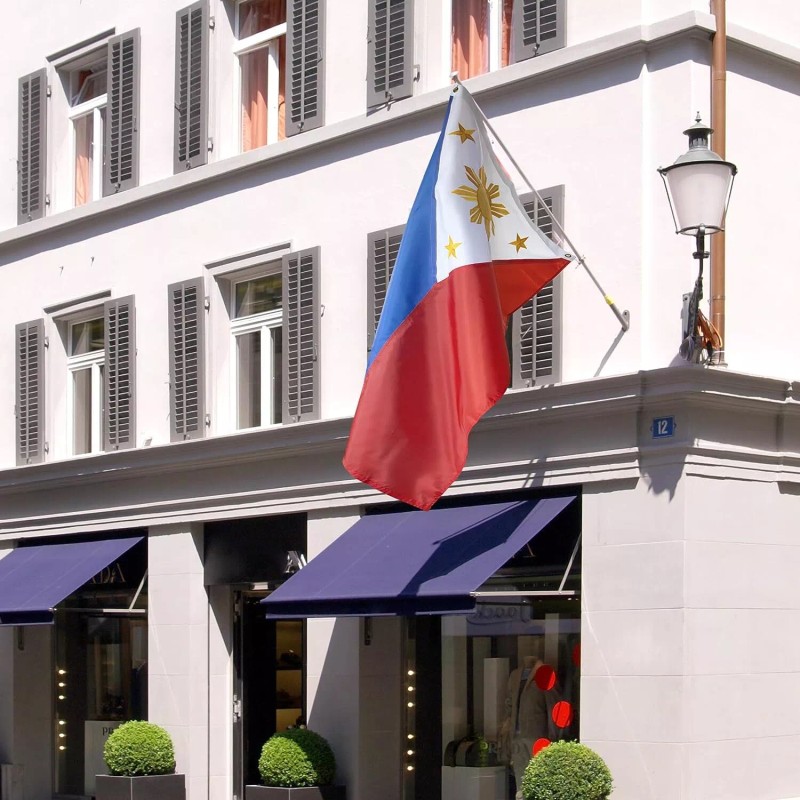 Anley Everstrong Philippines Flag 3x5 Ft Embroidered Filipino Philippine Banner
