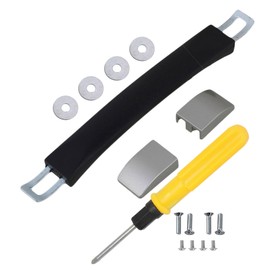 SHANOER Suitcase Handle, Travel Box Grip, Carry Box Repair, Suitcase Repair, Replacement Supplies, with Screws, Black (B009)